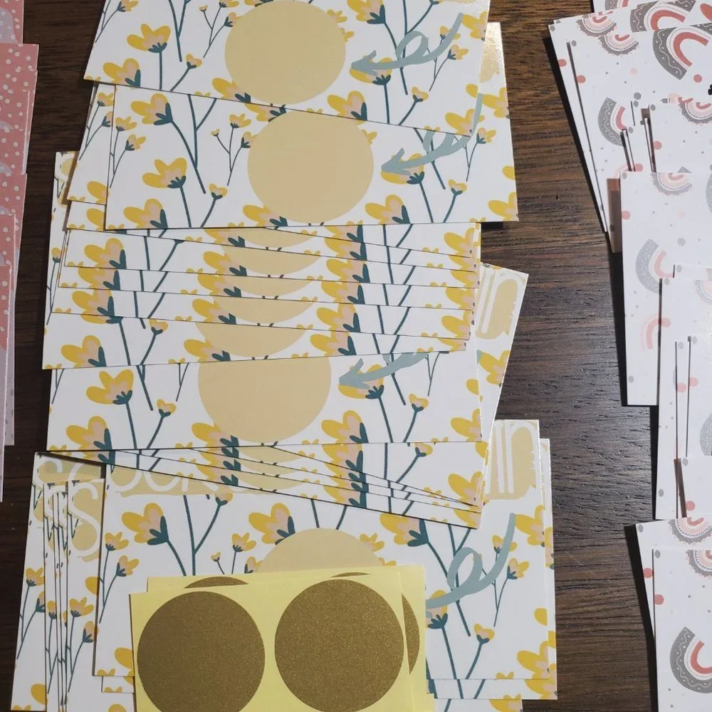 Scratch & Win-Thank You Cards- Party-Shower-Yellow Flowers - 40 Cards